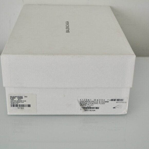 NIB BALENCIAGA MENS HITOP LEATHER SNEAKERS - Picture 8 of 8